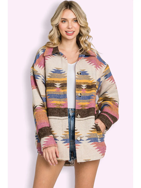 COLORFUL AZTEC JACKET